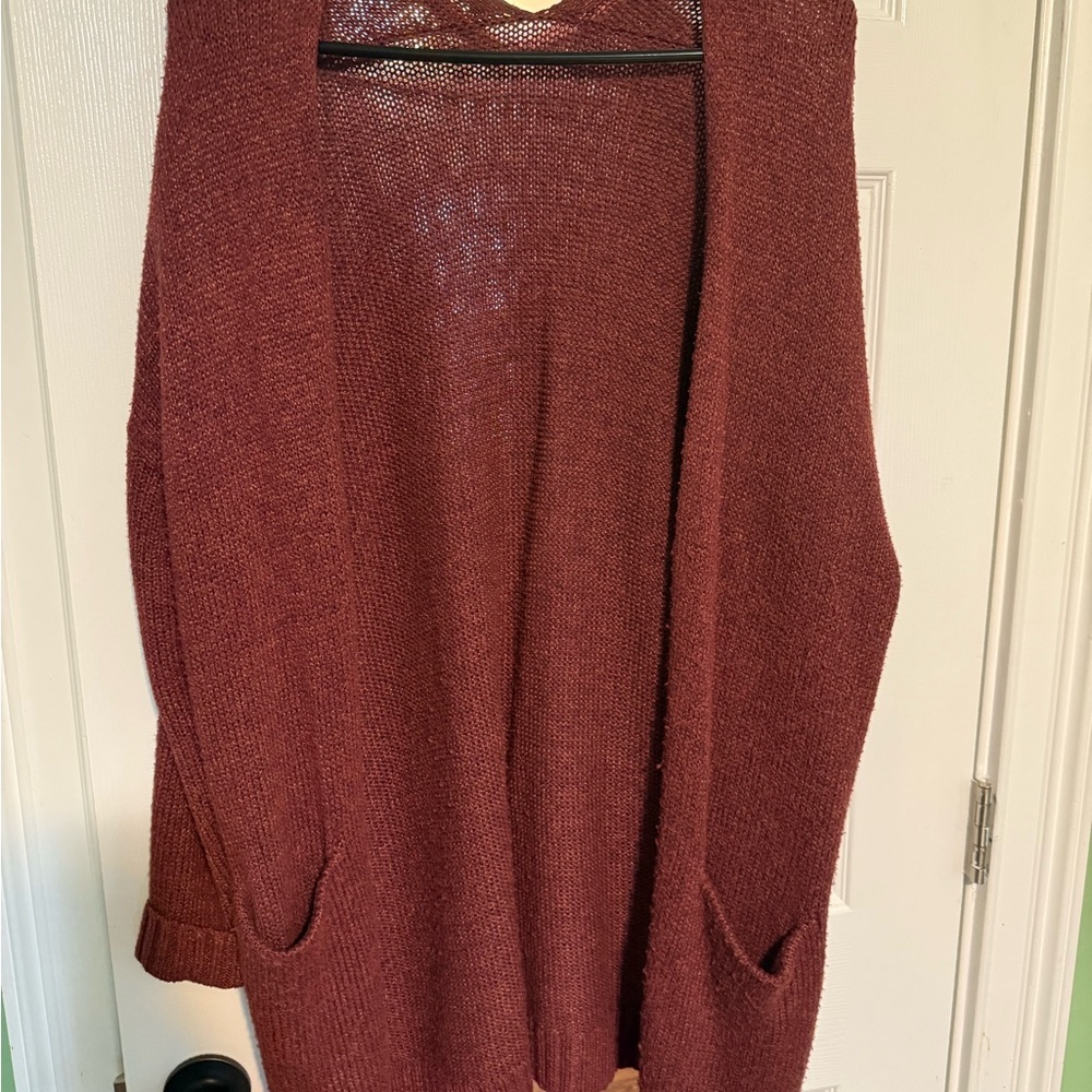 AMERICAN EAGLE - Cozy Knit Women's Sweater - Maroon - size M